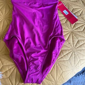 spanx high waisted Berry bikini bottom